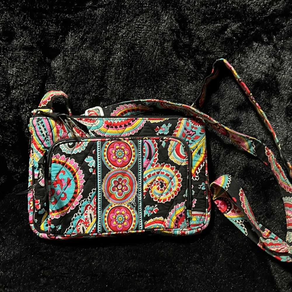 Vera Bradley Black Paisley Crossbody